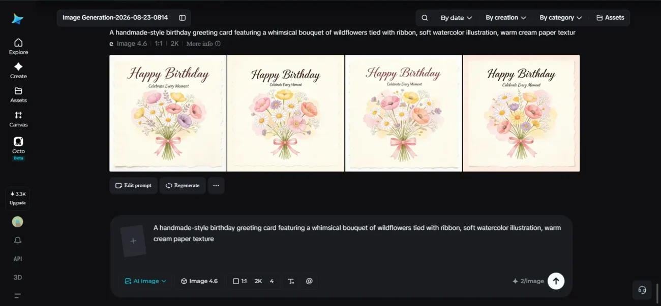 Creating Unique Greeting Cards with AI