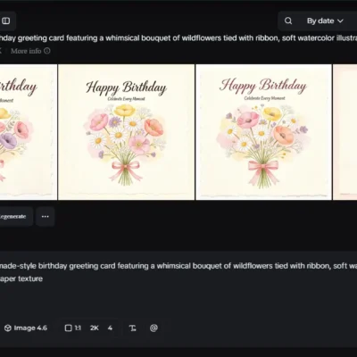 Creating Unique Greeting Cards with AI
