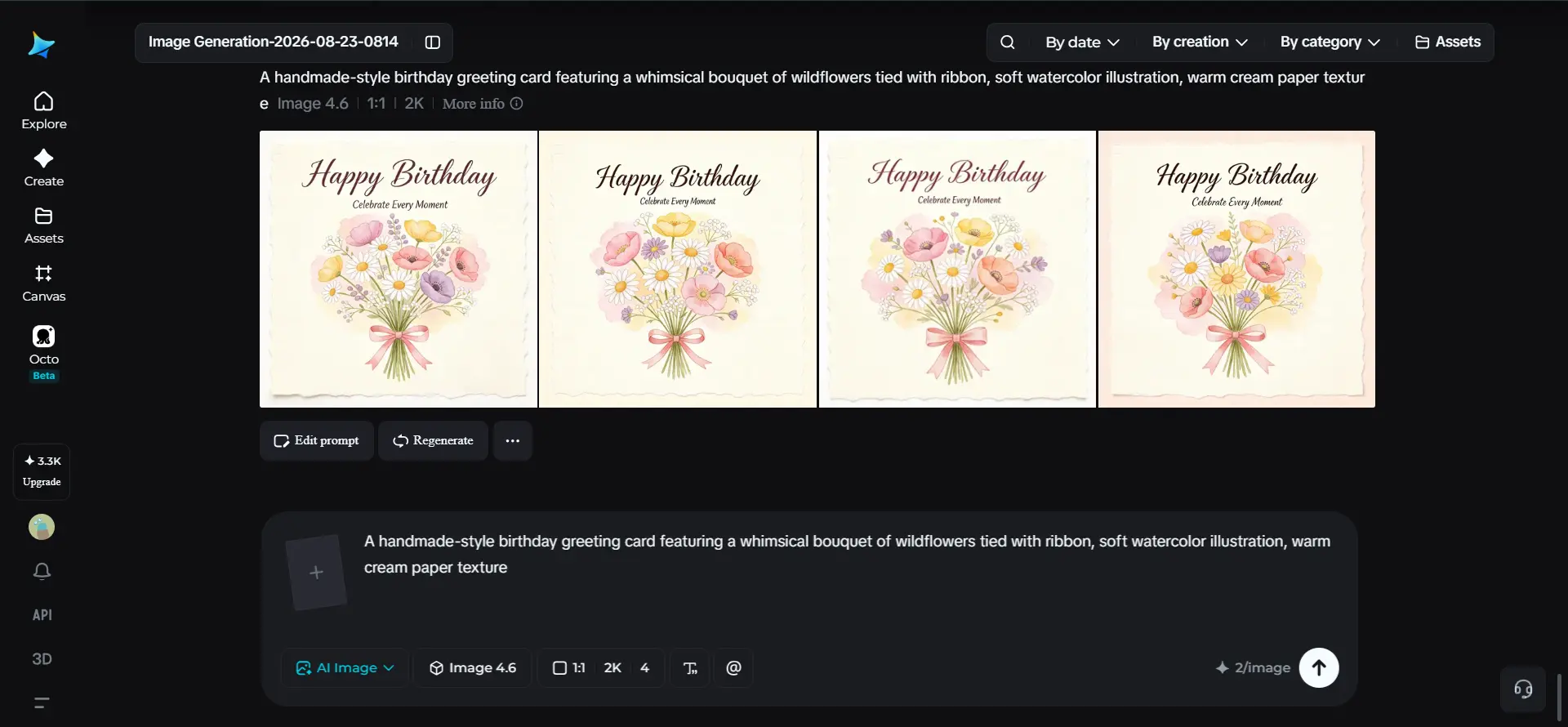Creating Unique Greeting Cards with AI