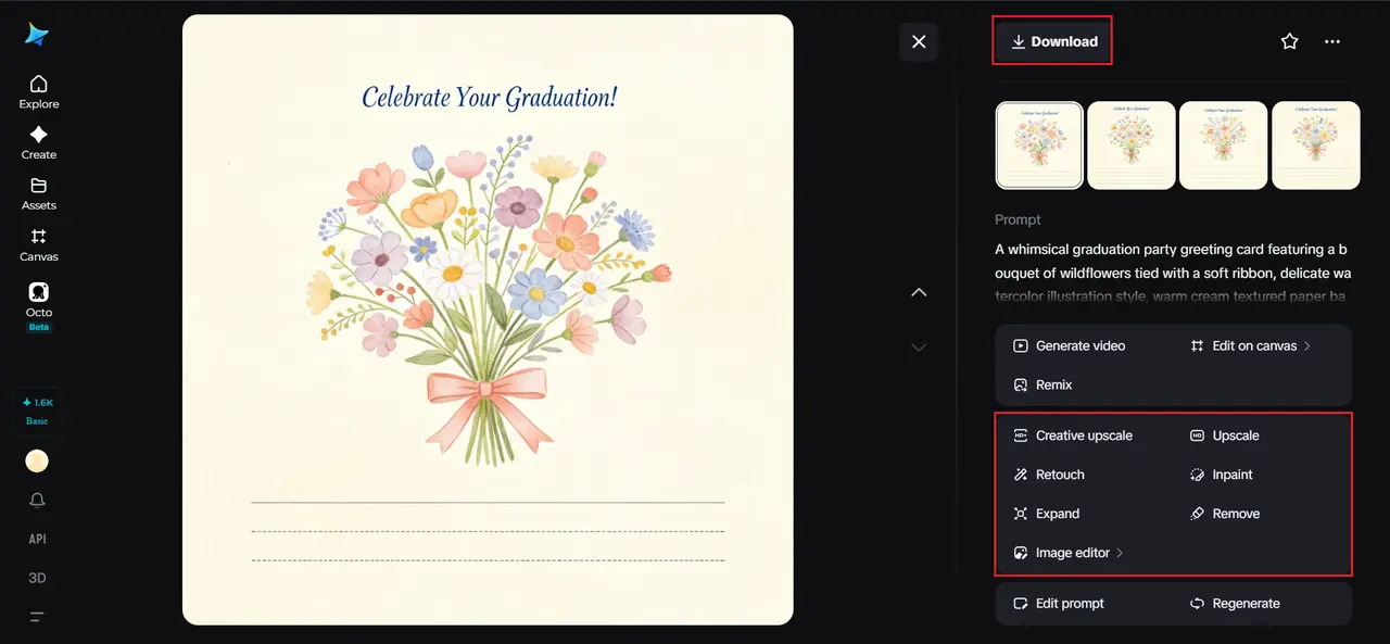 Step 3: Customize and download